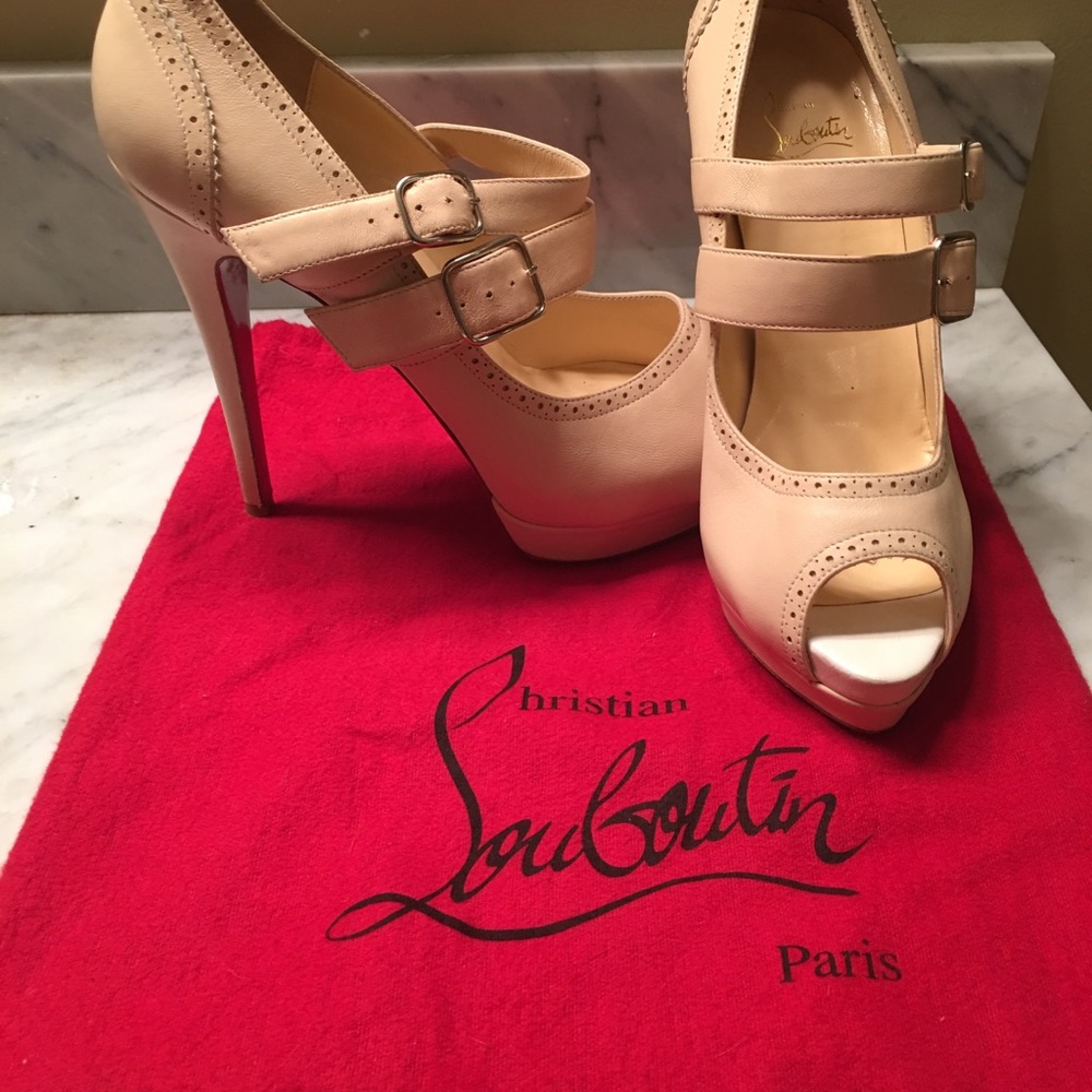 Beautiful Christian Louboutin Peep Toe